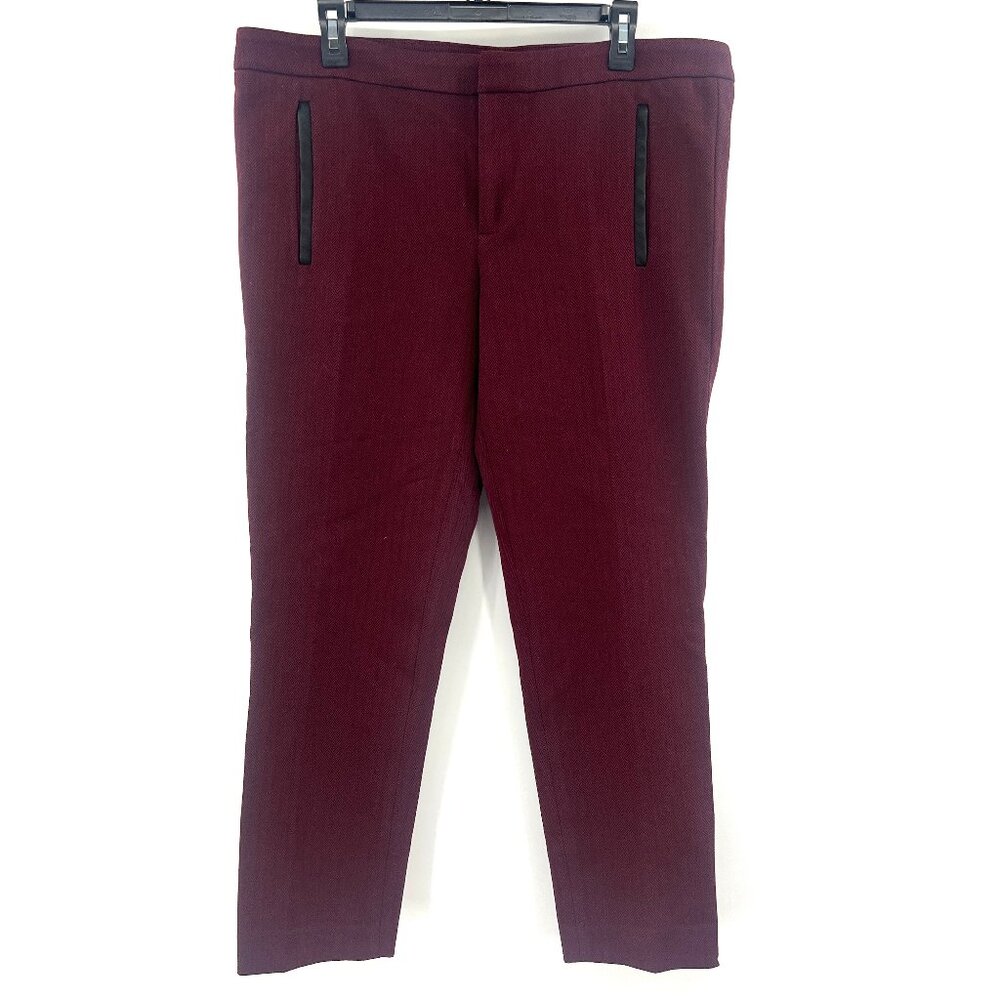 Banana Republic Burgundy Cropped Pants